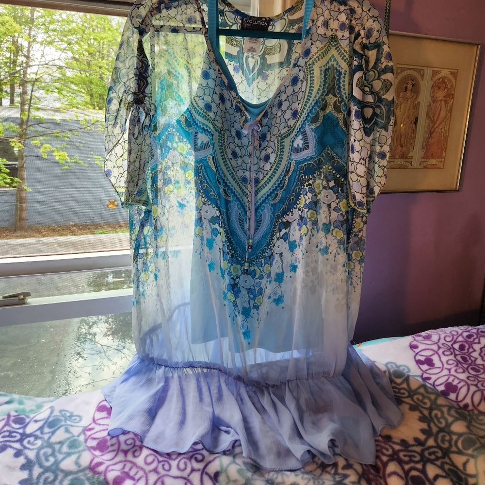 Bundle Of Two 2x's Blouses / Tang Tops - image 1